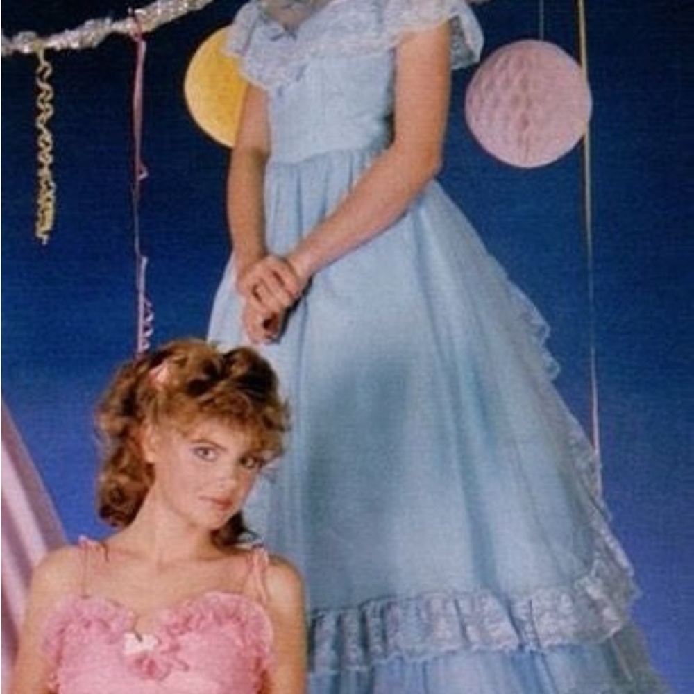 Vintage Blue Lace Dress